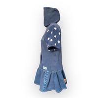 Image 5 of sport cute hoodie dress blue