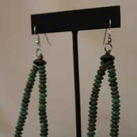 Image 5 of Morenci Turquoise Jaatłooł (Earrings)