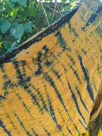 Image 3 of Wanderlust maxi dress Sari tie dye Mustard upto 18 uk