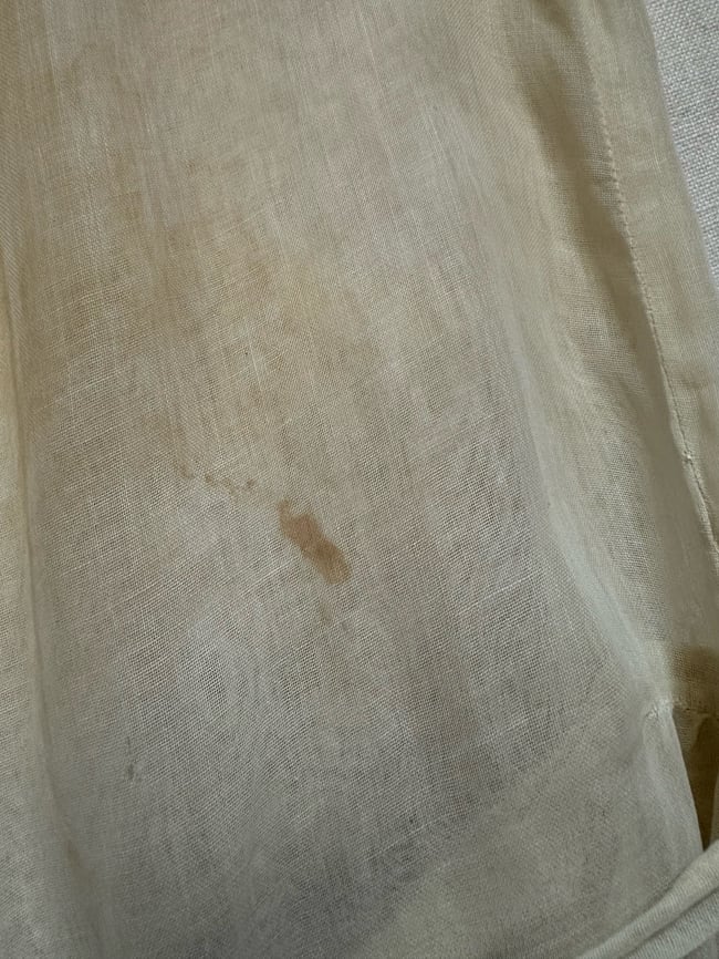 edwardian cotton voile dress with handmade lace