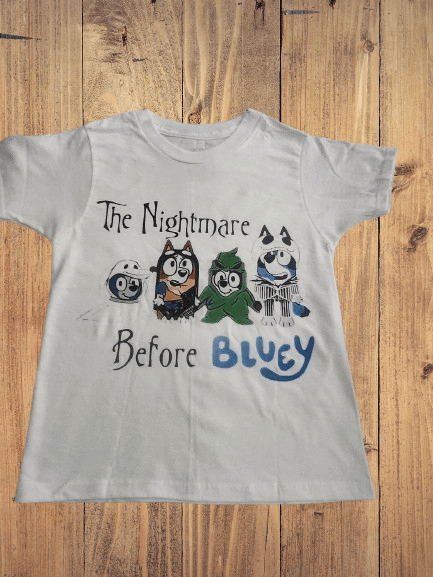 Image of Spider Shirt or Nightmare Before Bluey Shirt