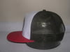 RED AND WHITE TRUCKER HAT