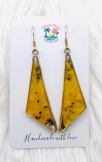 Image 3 of YELLOW SUNFLOWER FLORAL DANGLES