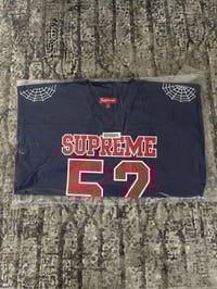 Image 2 of Supreme Spiderweb Football Jersey Navy