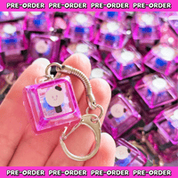 Image 1 of PRE-ORDER: Transparent Ver. Ami Bam Clicky Keycap Keychain