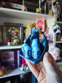 Image 4 of Contador de libros Dragón Guardián Azul Purpurina