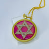 PRE-ORDER Dawada 'Pink' 40MM rope pendant chain | gold