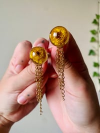 Image 1 of 💛Ranunculus Orbits💛 Two in One earrings 