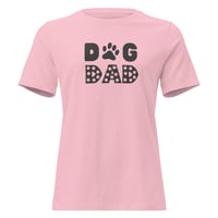 Image 4 of Women's Relaxed T-Shirt,  Dog Dad T-Shirt | Paw Print Dog Lover Graphic Tee