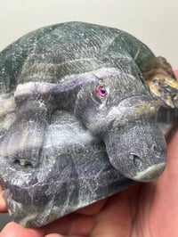 Image 18 of Platypus Fluorite Carving #2919