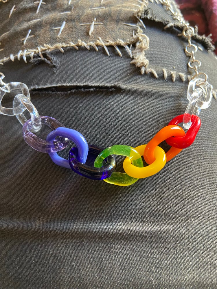 Image of Rainbow chain link (uv) 