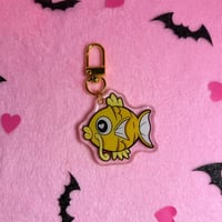 Image 5 of 1.5 Inch Acrylic Key Chain Karp Fish - double sided design 