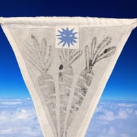 Image 2 of FLAGS linoprinted — BLACK