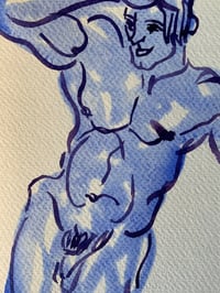 Image 3 of Watercolour ~ Blue Boys XVI