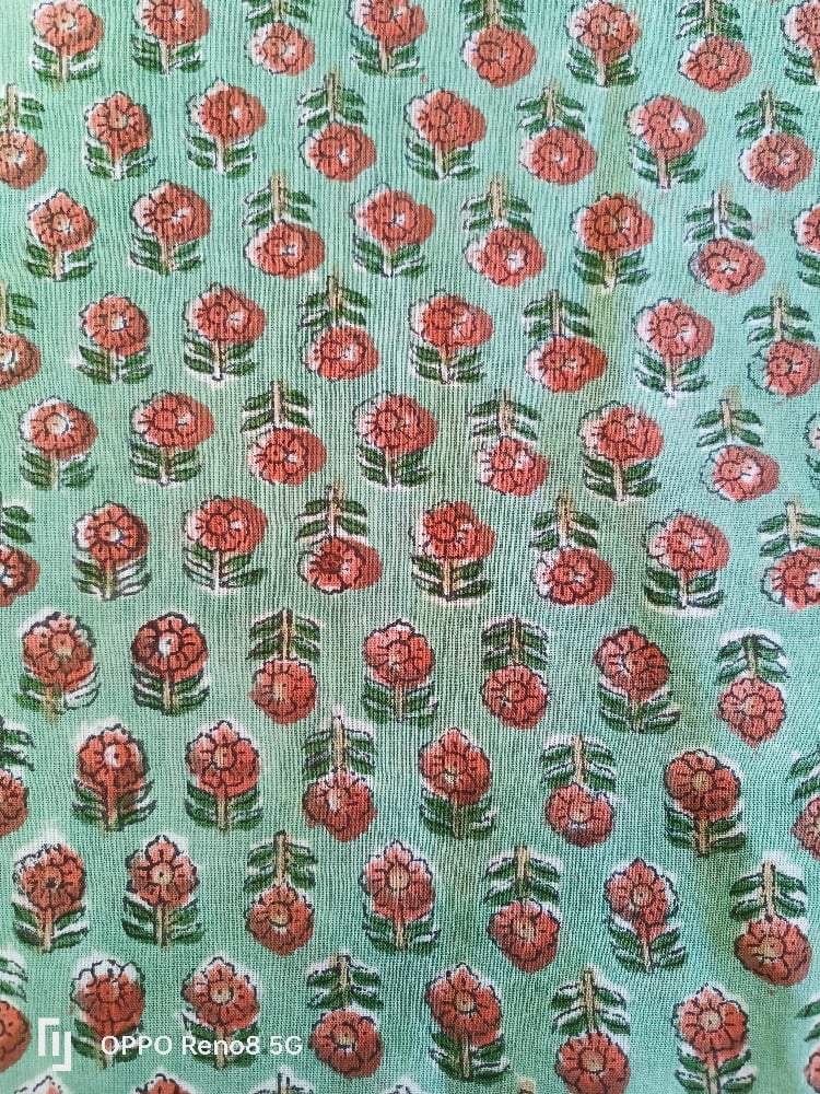 Image of Namasté fabric coquelicots