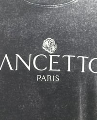 Image 3 of The Fancetto Washed Crest Tee – Noir Black