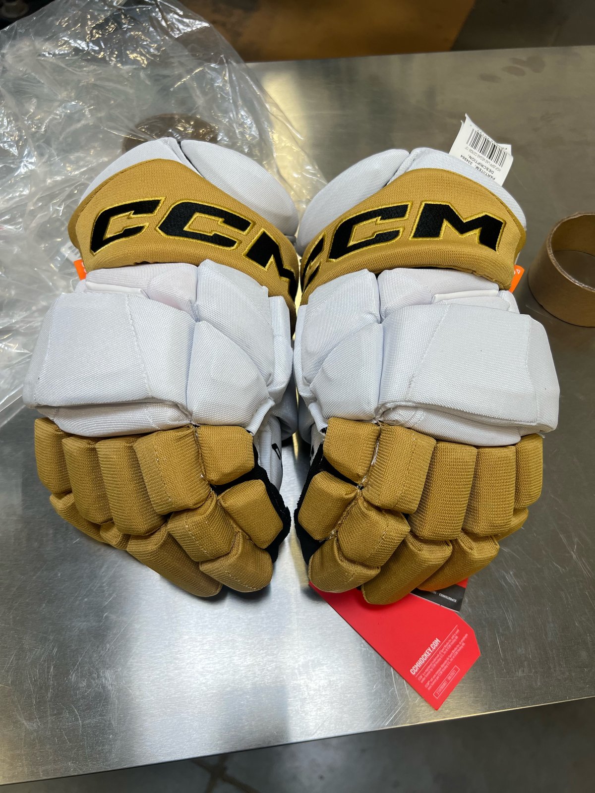Vegas Henderson White Pro Stock Gloves 