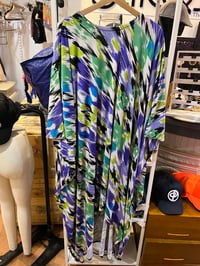 Image 1 of custom printed caftan top