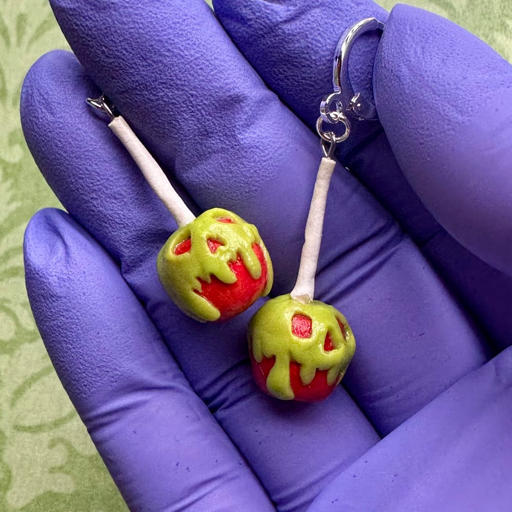 Image of Poison Candy Apple Earrings