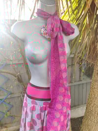 Image 8 of Milan Hareems/ Bloomer/ Balloon  trousers with matching head scarf - spotty upto size 14