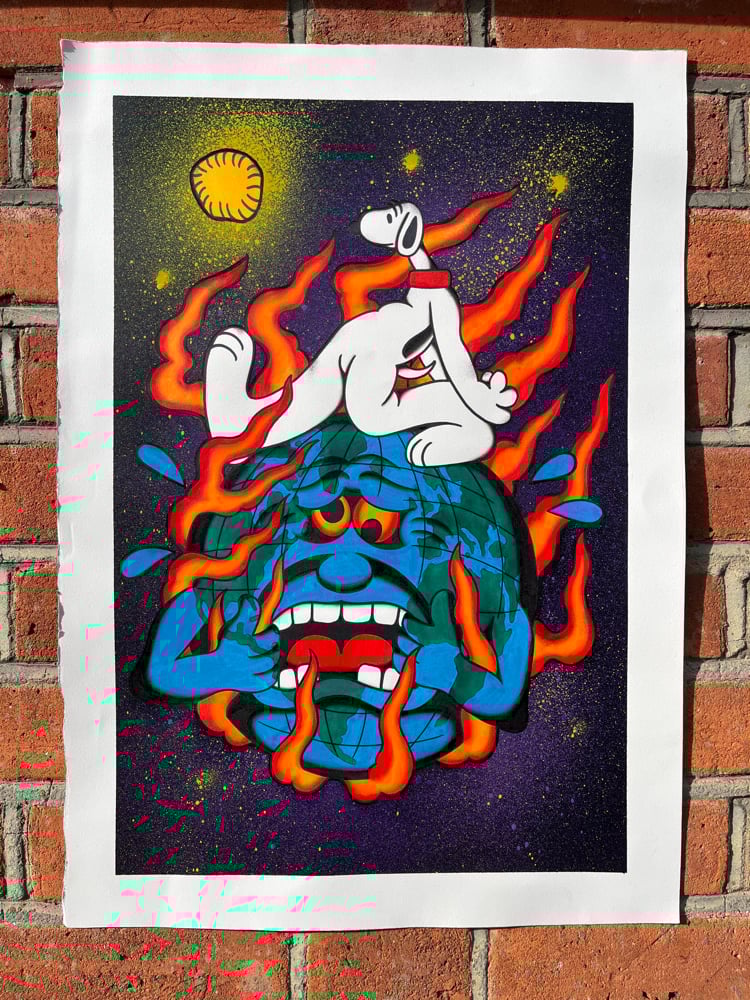 Image of Keep on Snoopin’ A2 print