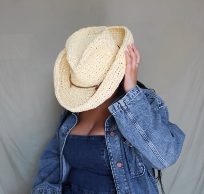 Image of Raffia Cowboy Hat