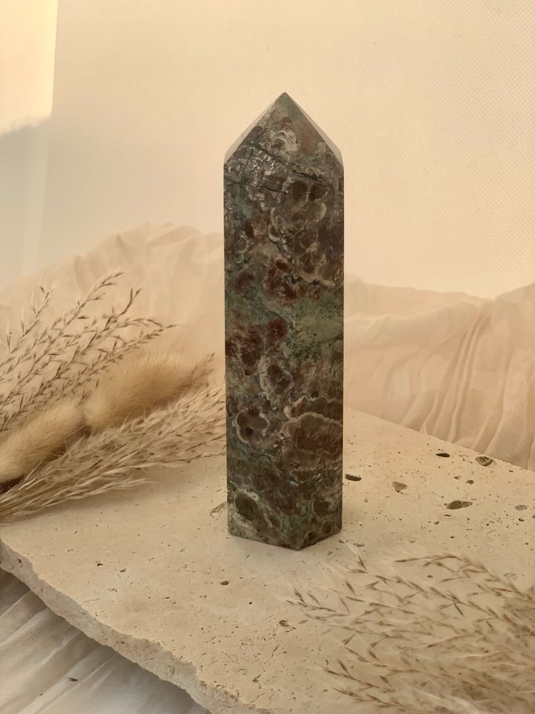 Image of Rhyolite (Green Flower Jasper) Lge Towers