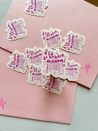 Image 2 of back to december - taylor sticker 