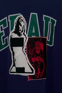 Image 2 of incel patchwork crewneck XL