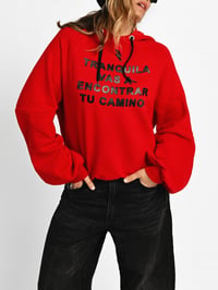 Image 1 of SUDADERA TRANQUILA ROJA