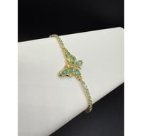 Image 2 of Blue Butterfly Bracelet 