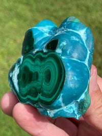 Image 6 of Malachite And Chrysocolla Polished Face #1841
