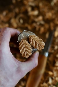 Image 2 of Oak Leaf Earrings ~~