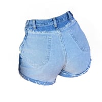 Image 2 of Reversed denim shorts 