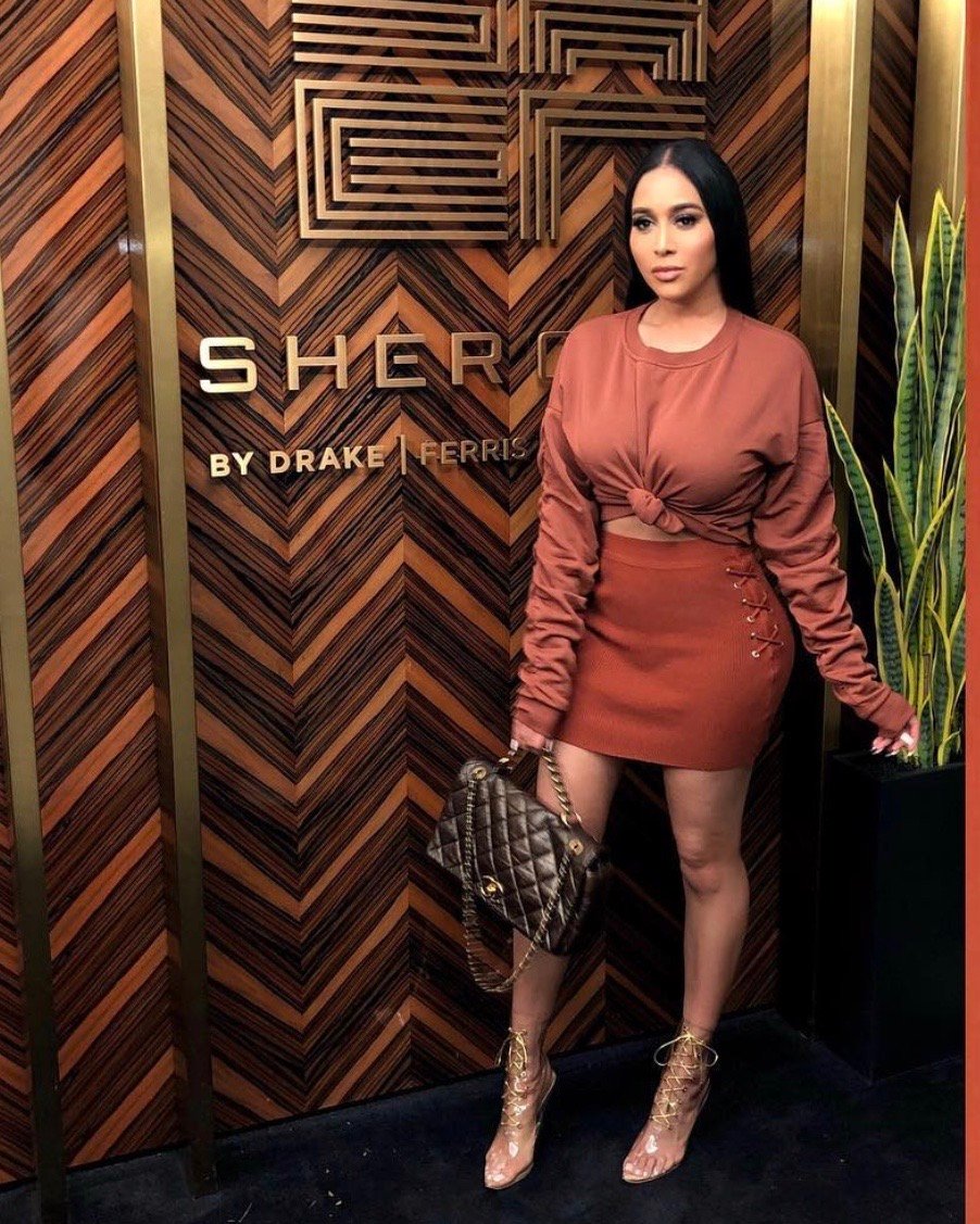 Image of RUST KNIT SKIRT & MATCHING TONE PULLOVER (LARGE)