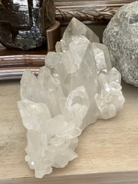 Image 13 of Large Clear Quartz Points Cluster Statement Piece #2132