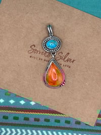 Image 2 of Orange Spiny Dangle Pendant