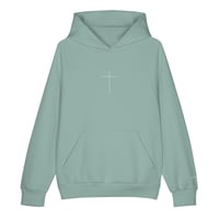 Image 1 of 16oz Super Heavyweight Cross Hoodie 