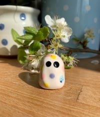 Image 6 of Speckled Pastel Polka Dot Mini Egg Guys (Big) Standing Decoraton