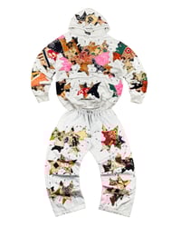 Image 1 of Re-worked 1 of 1 Batik Patchwork Chaos Set Size XL