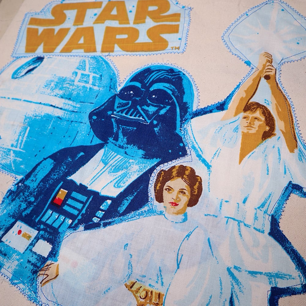 Image of UPCYCLED A NEW HOPE MOVIE POSTER TOTE BAG