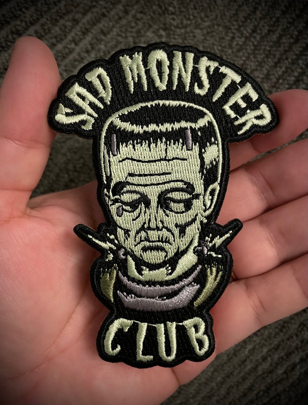 Sad Monster Club Iron On Patch