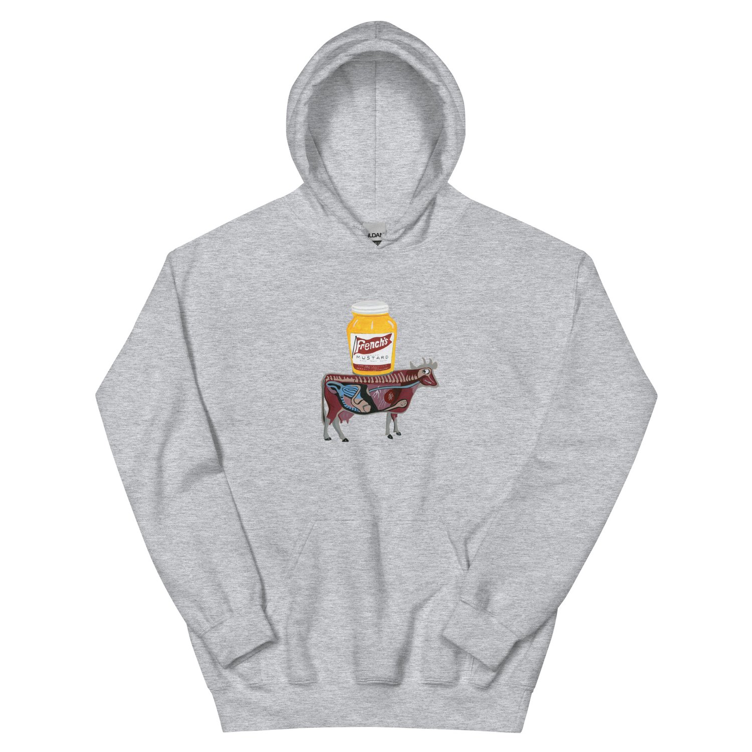Image of MUSTARD COW HOODIE