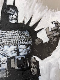 Image 3 of Absolute Batman mixed media drawing