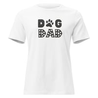 Image 2 of Women's Relaxed T-Shirt,  Dog Dad T-Shirt | Paw Print Dog Lover Graphic Tee