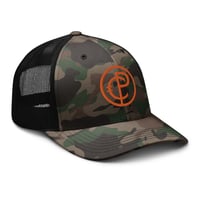 Image 3 of Corbin Pickard Branded Camouflage snap back trucker hat