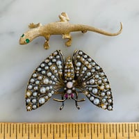 Image 3 of 14K LIZARD BROOCH