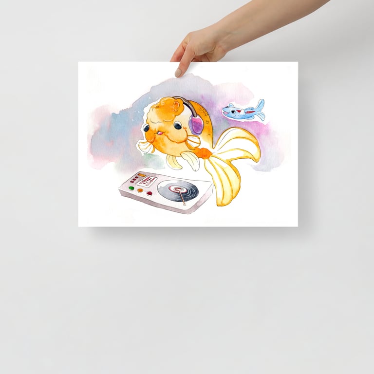 DJ Goldy (Print) Watercolor