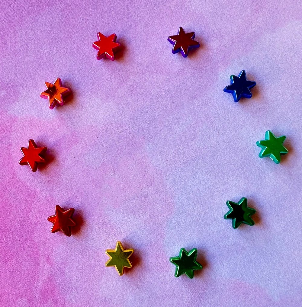 Image of Chrome Star Magnets