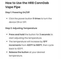 Image 21 of HRB CannDab Vape Pipe for Concentrates
